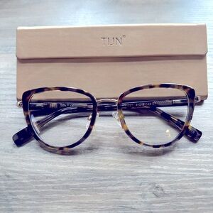 VIJN Federica Sea Smoke Tortoise Blue Light glasses